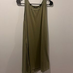 XL green t shirt dress